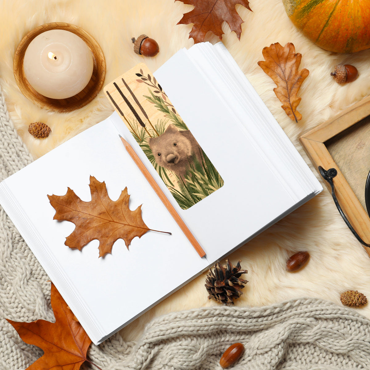 Wood Bookmark - Koala