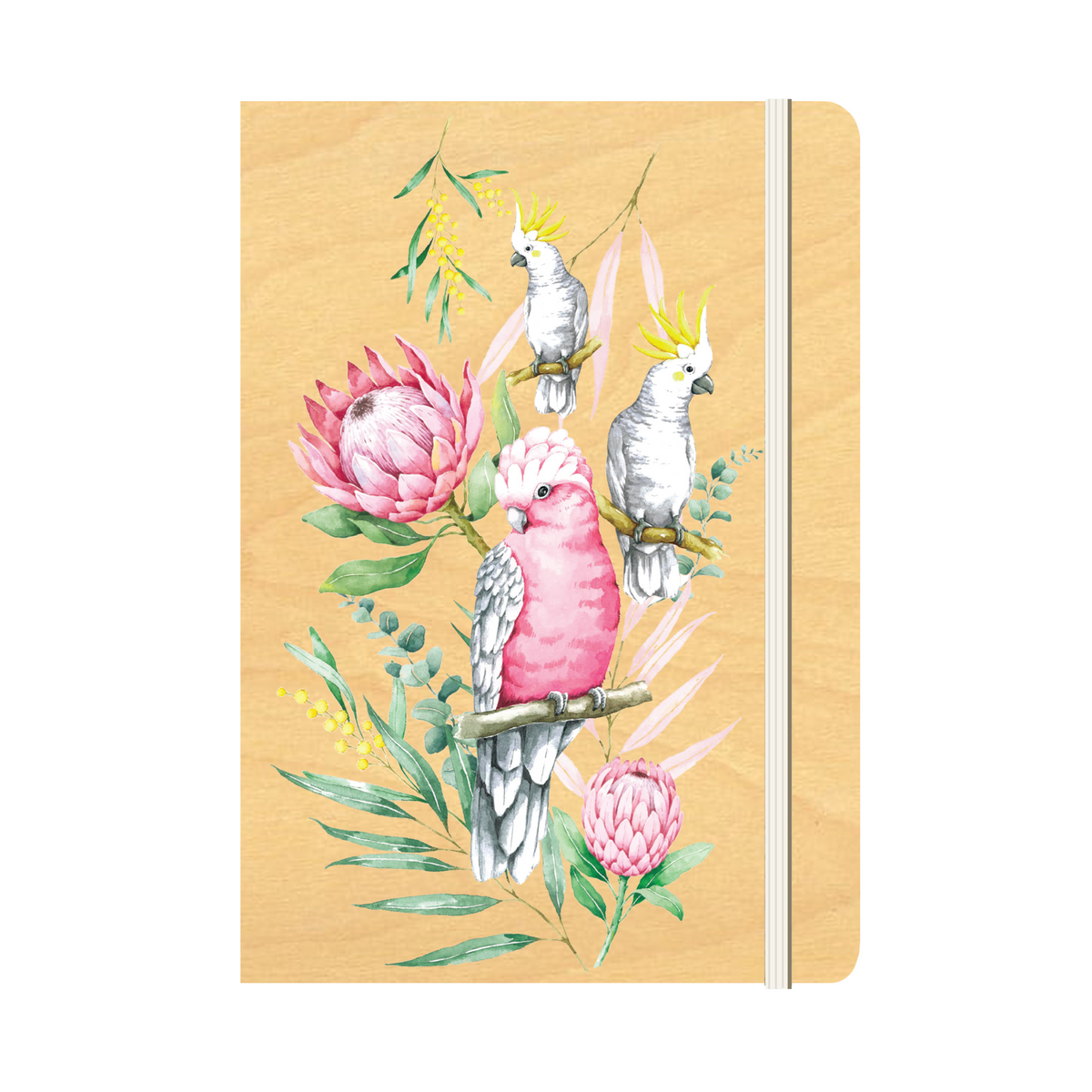 Wood Cover B6 Notebook Bundle - 6 Pack - Garden Collection