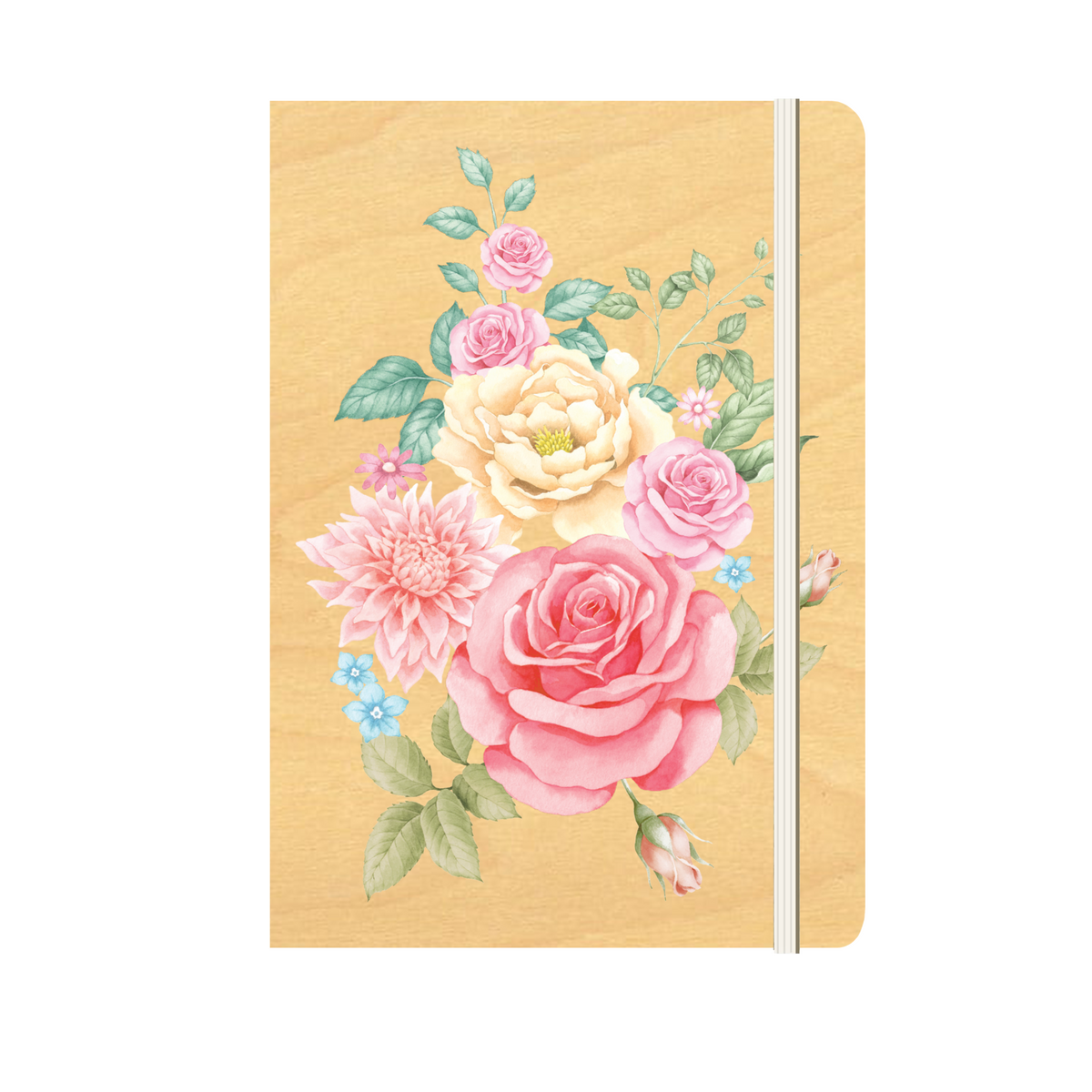 Wood Cover B6 Notebook Bundle - 6 Pack - Garden Collection