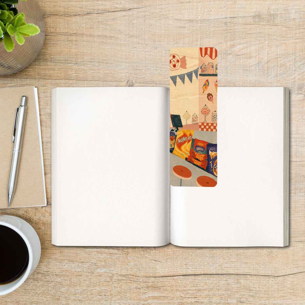 Wood Bookmark - Lolly Shop