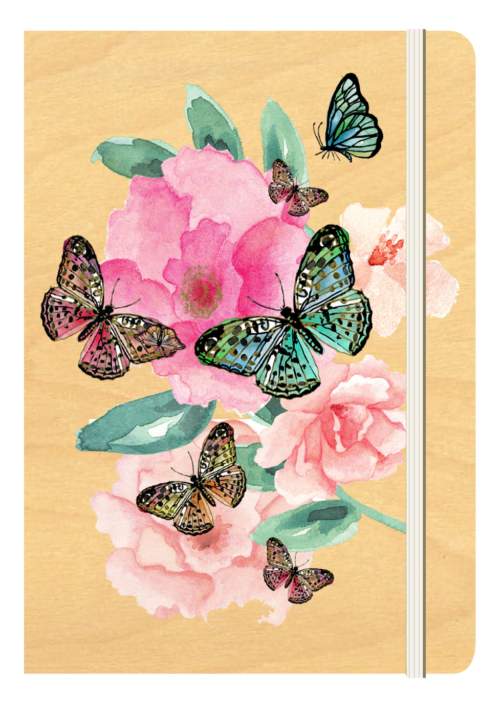Wood Cover A5 Journal Bundle - 6 Pack - Garden Collection