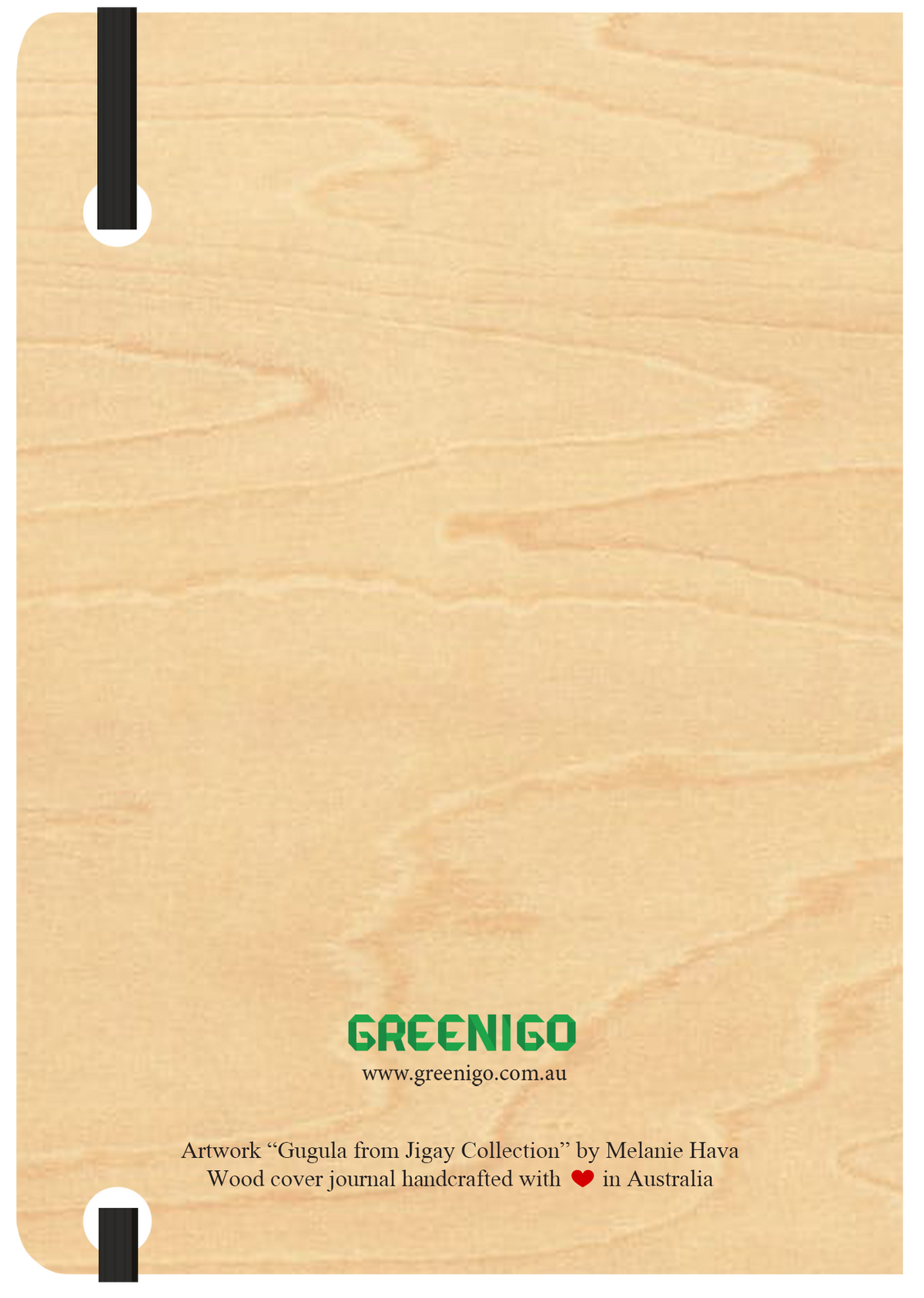 A5 Wood Cover Journal (Blank) - Gugula (Platypus)