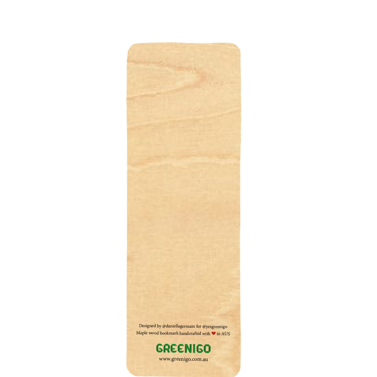 Wood Bookmark - Wombat