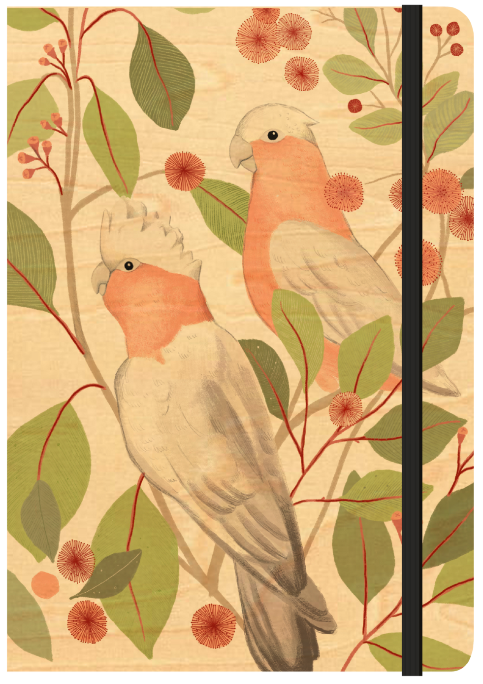 A5 Wood Cover Journal (Blank) - Galah's