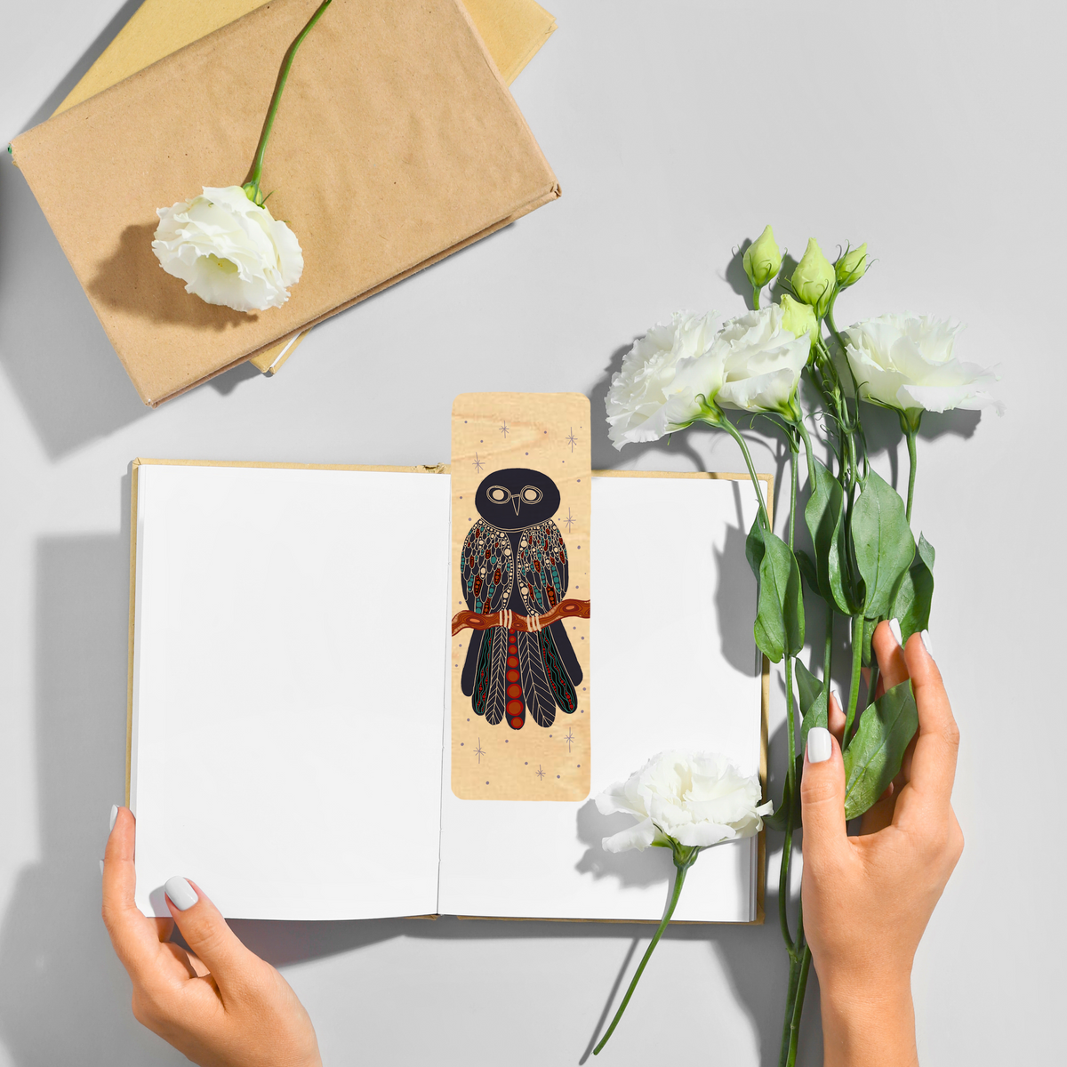 Wood Bookmark - Gugu (Owl)