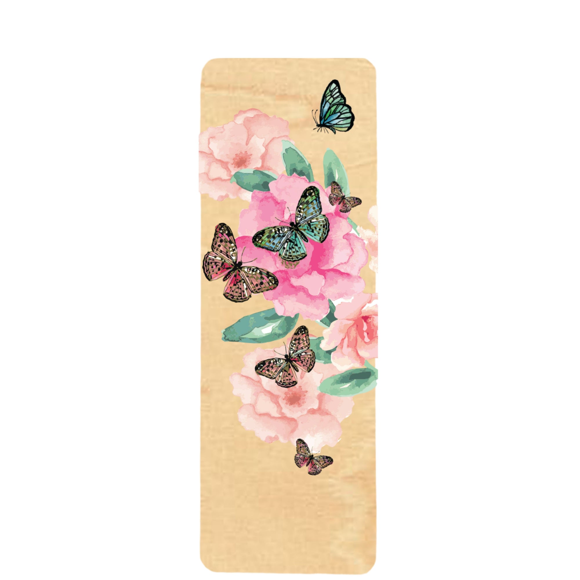 Wood Bookmark - Butterfly Garden