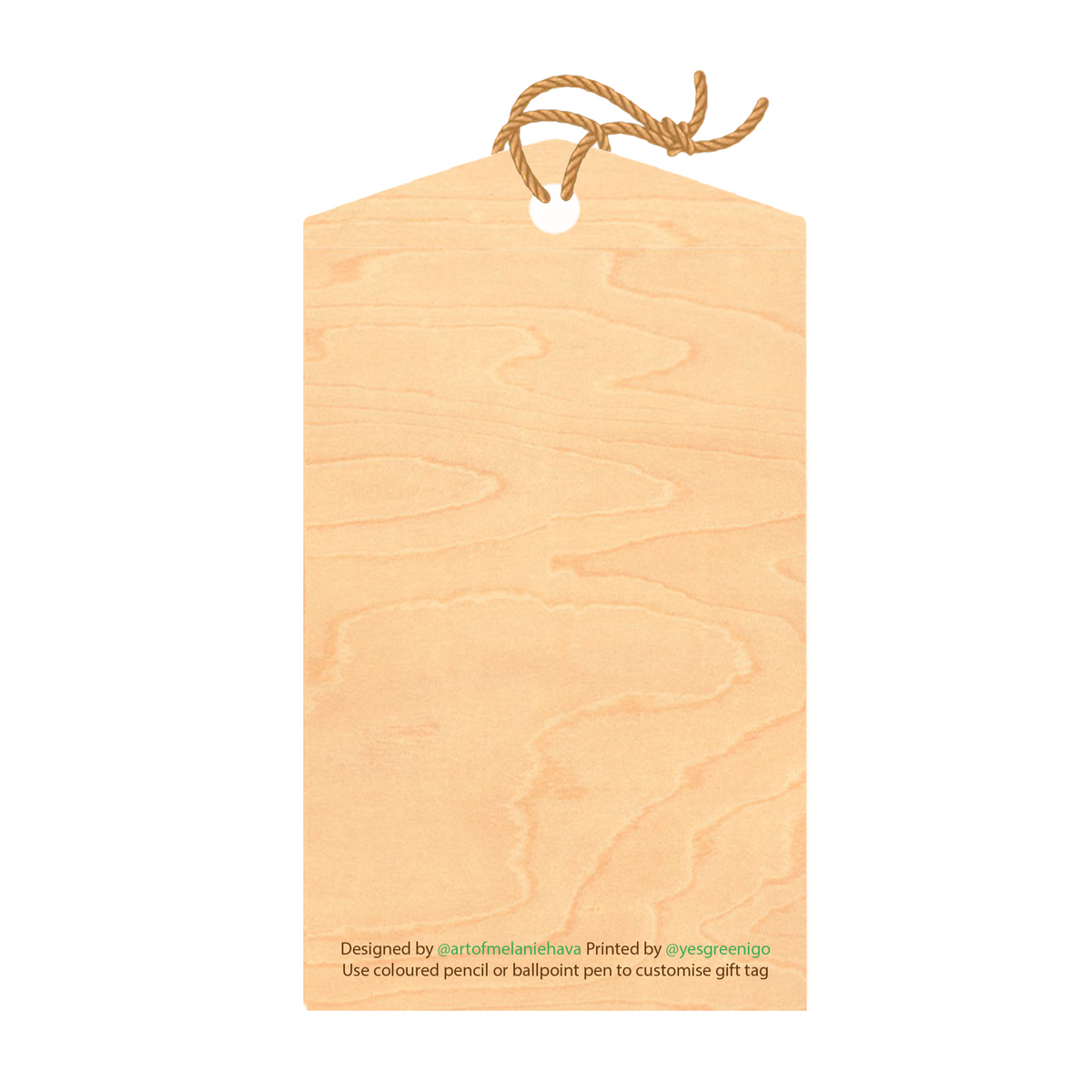 Wood Gift Tag Bundle - 6 Pack - Jigay Collection