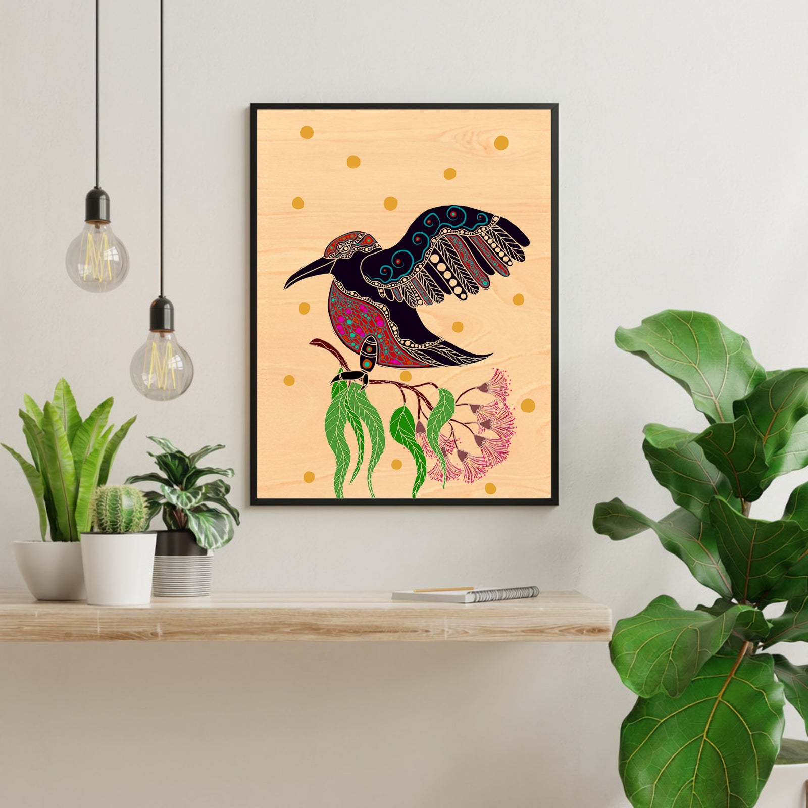Wood Wall Art A4 - Gunggaga (Kookaburra)