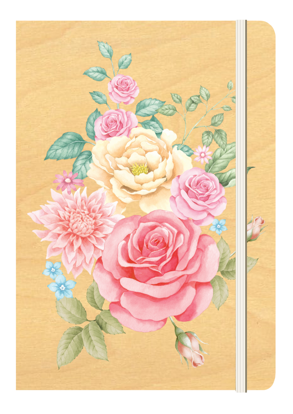 Wood Cover A5 Journal Bundle - 6 Pack - Garden Collection