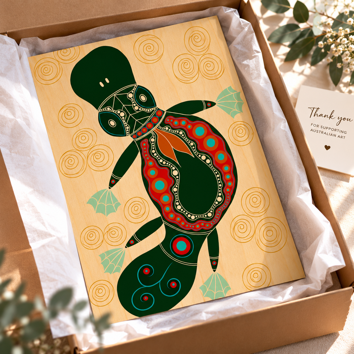 Wood Art Print - Gugula (Platypus)