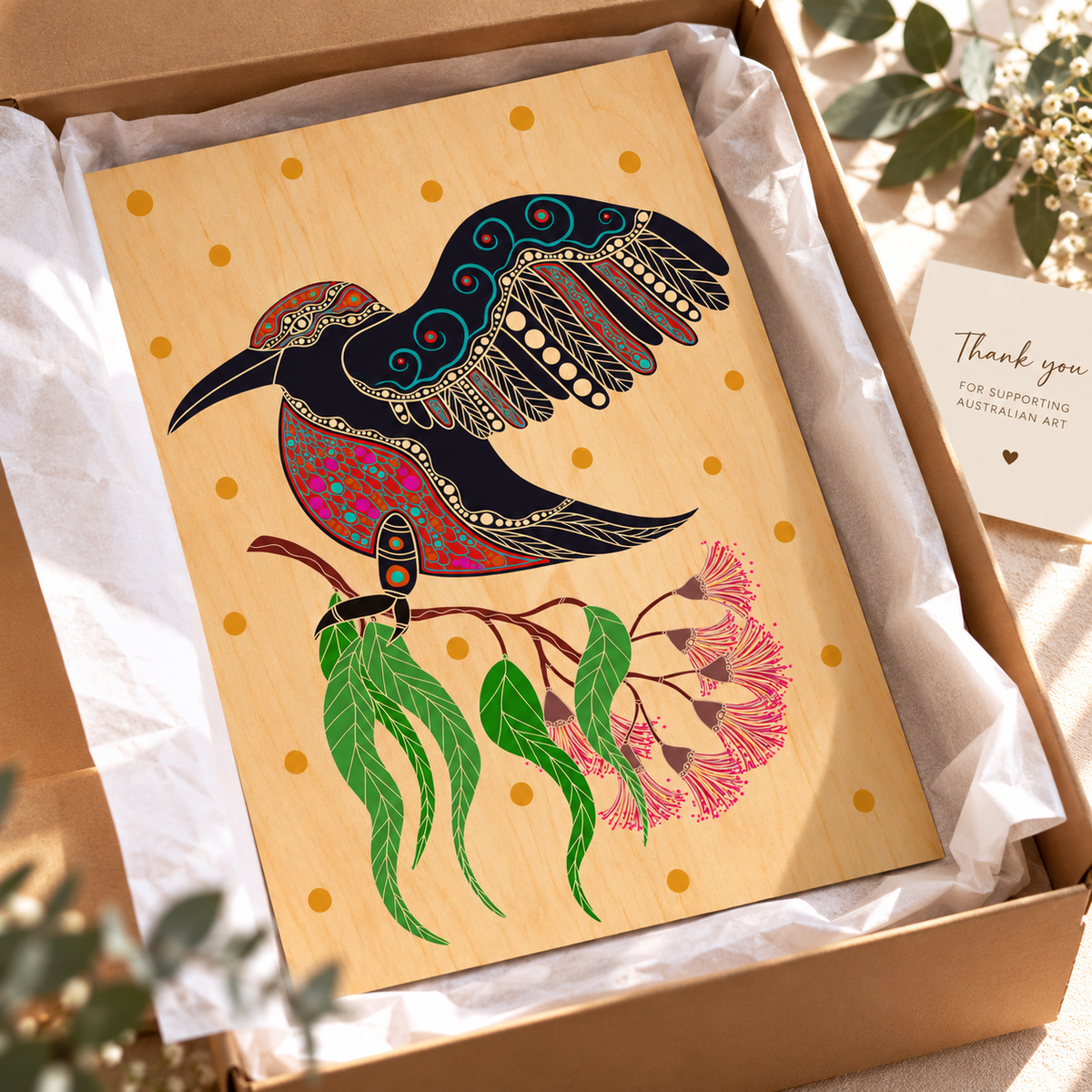 Wood Art Print - Gunggaga (Kookaburra)