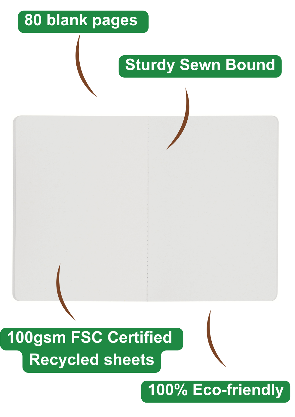 Wood Cover A5 Journal Bundle - 6 Pack - Jigay Collection