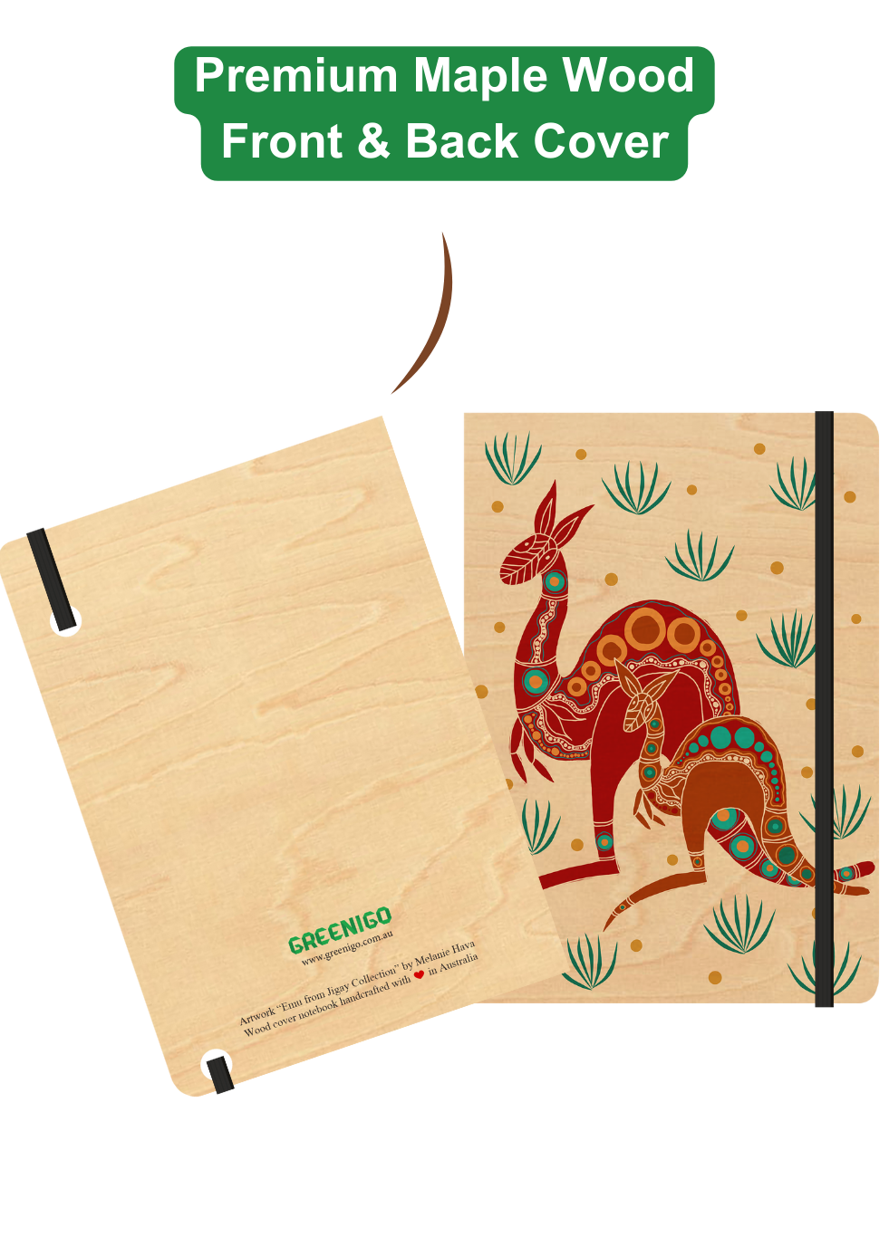 Wood Cover A5 Journal Bundle - 6 Pack - Jigay Collection