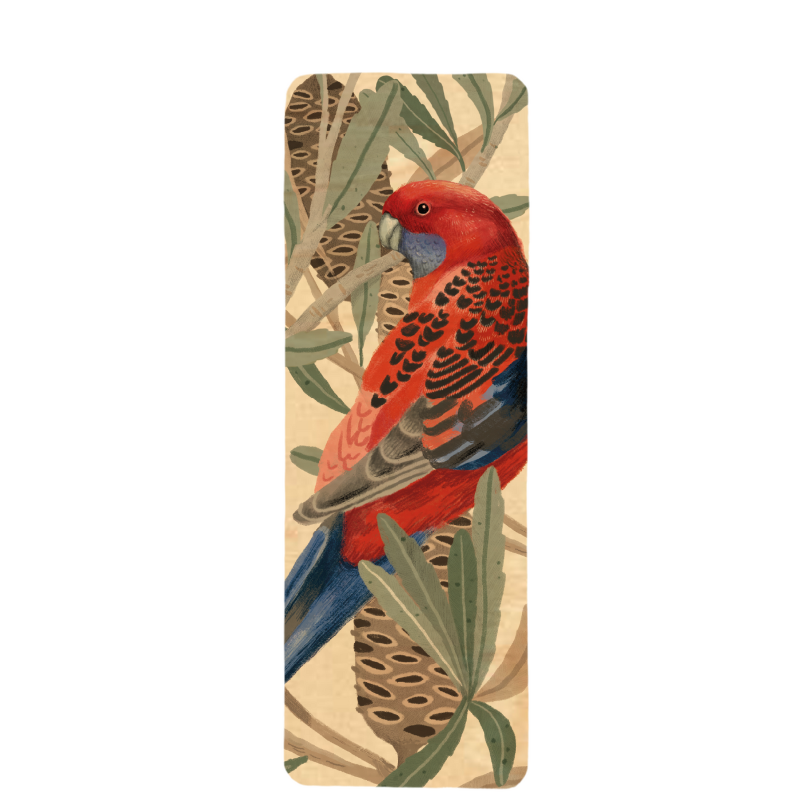 Wood Bookmark - Rosella