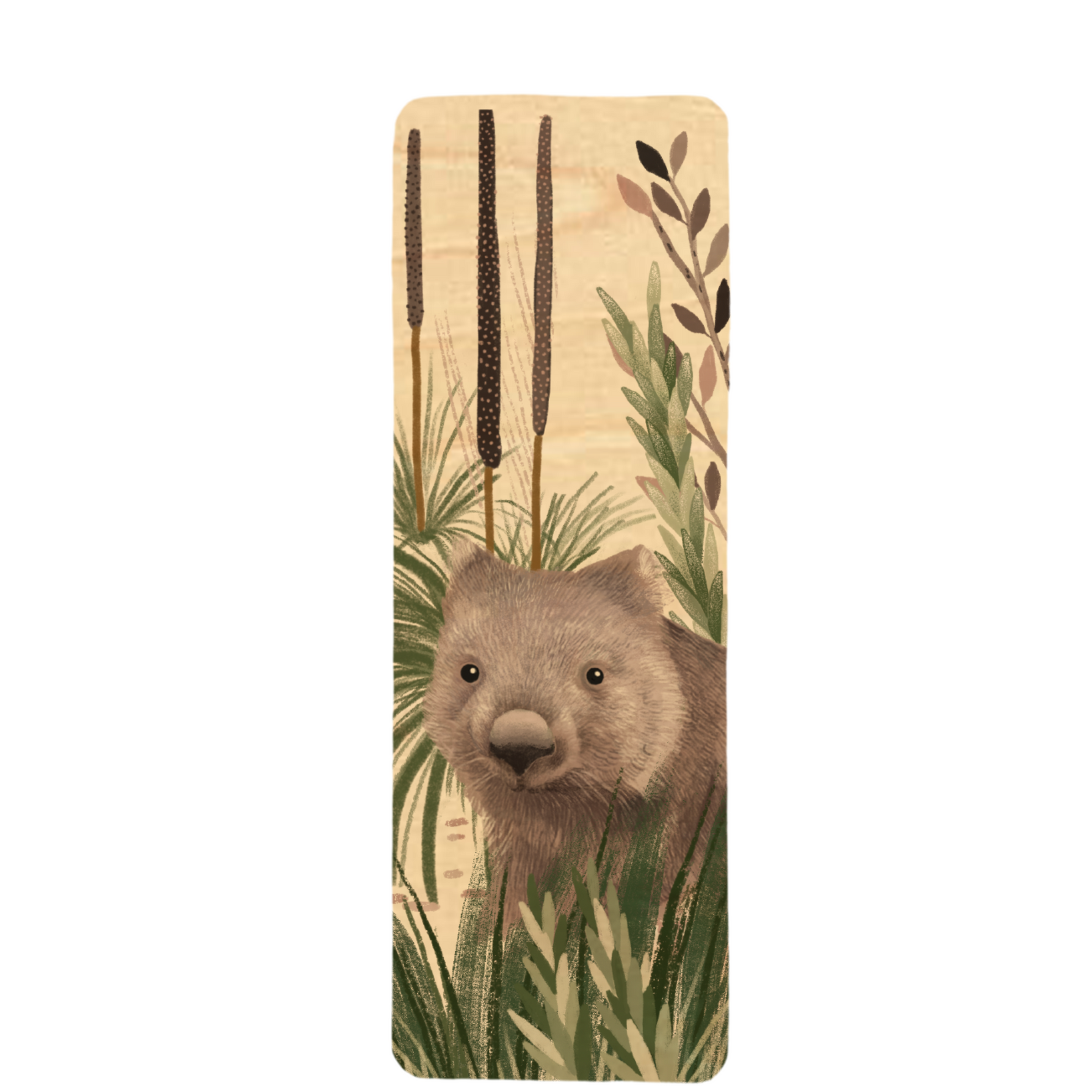 Wood Bookmark - Wombat