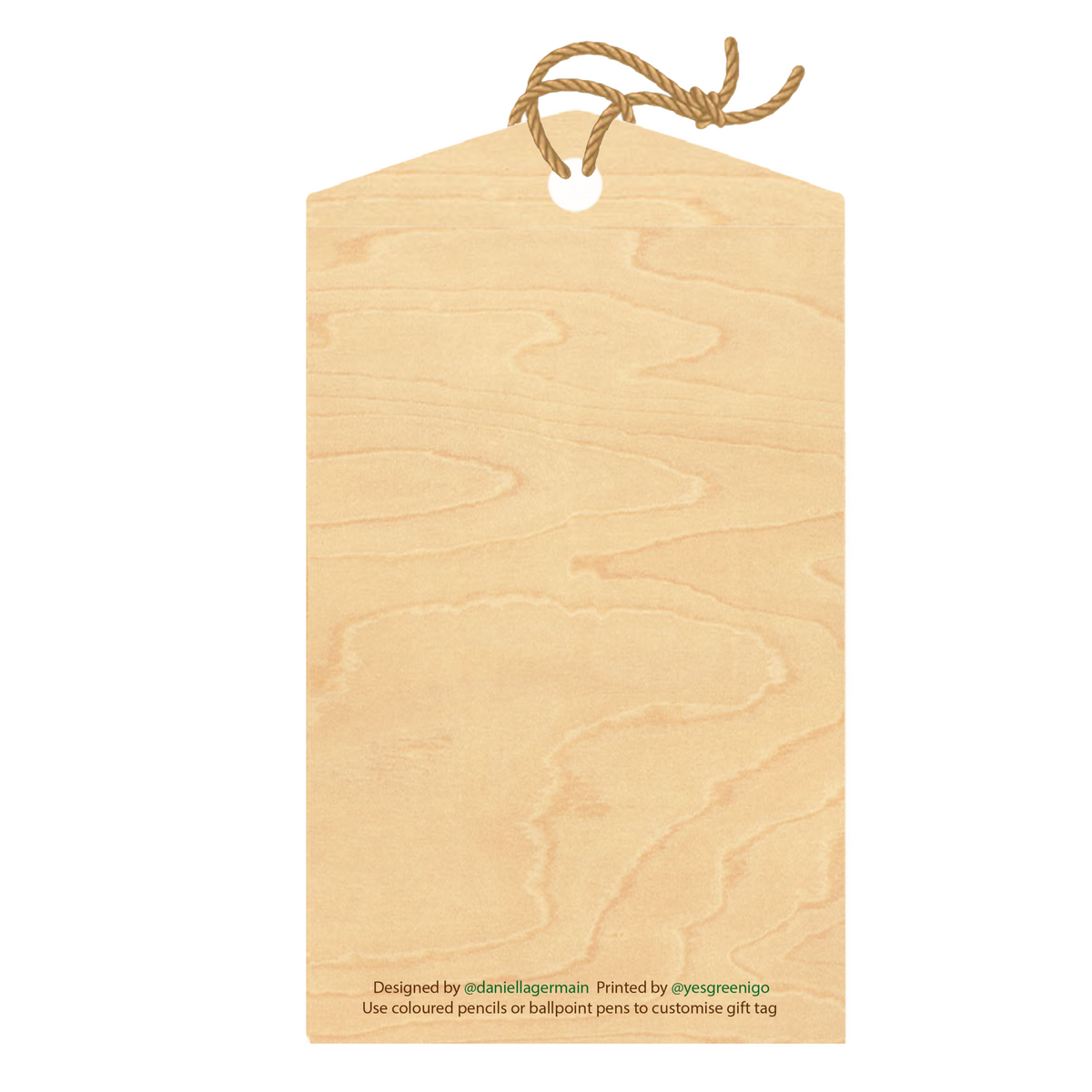 Wood Gift Tag Bundle - 6 Pack - Bush Greetings